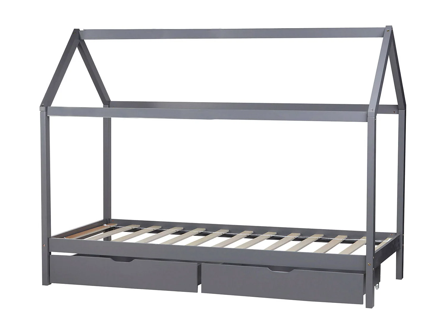 Cadre de lit 90x200 cm gris