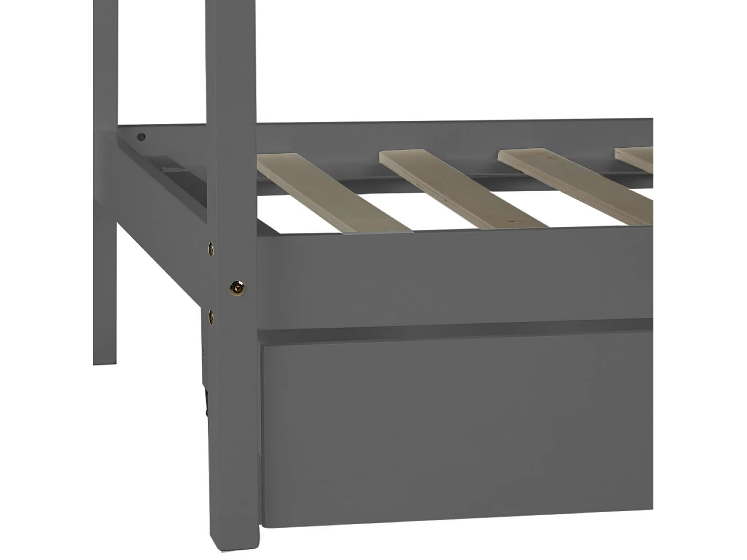 Cadre de lit 90x200 cm gris