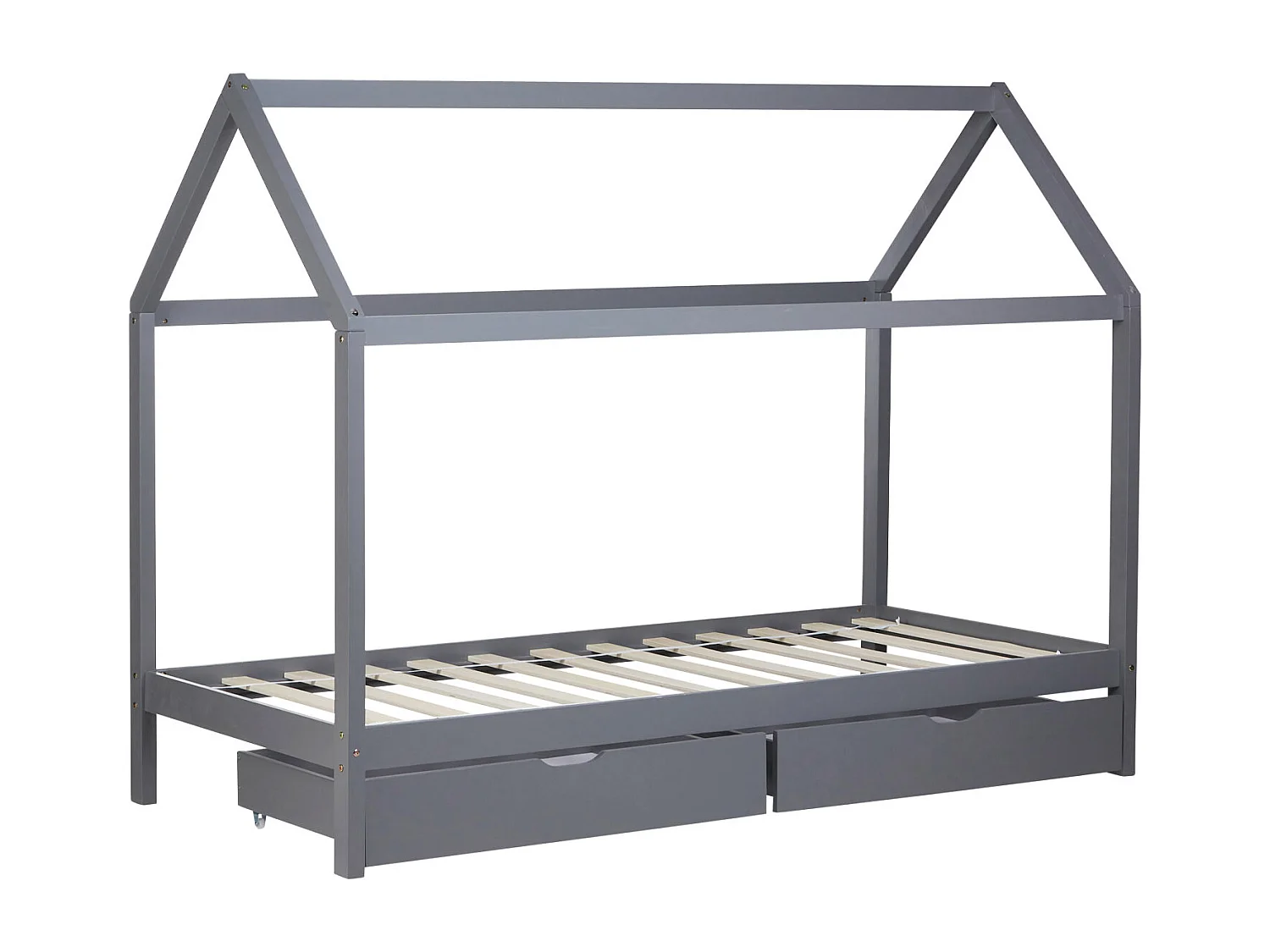 Cadre de lit 90x200 cm gris