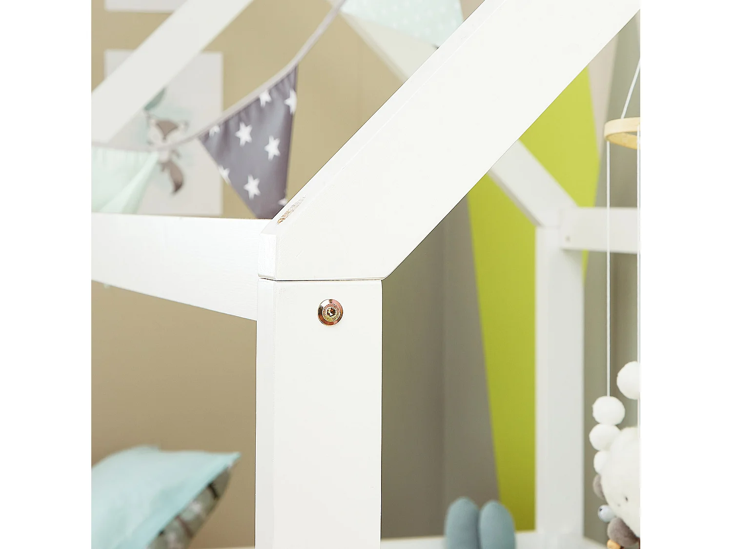 Cama infantil 80x160 cm blanca Montessori