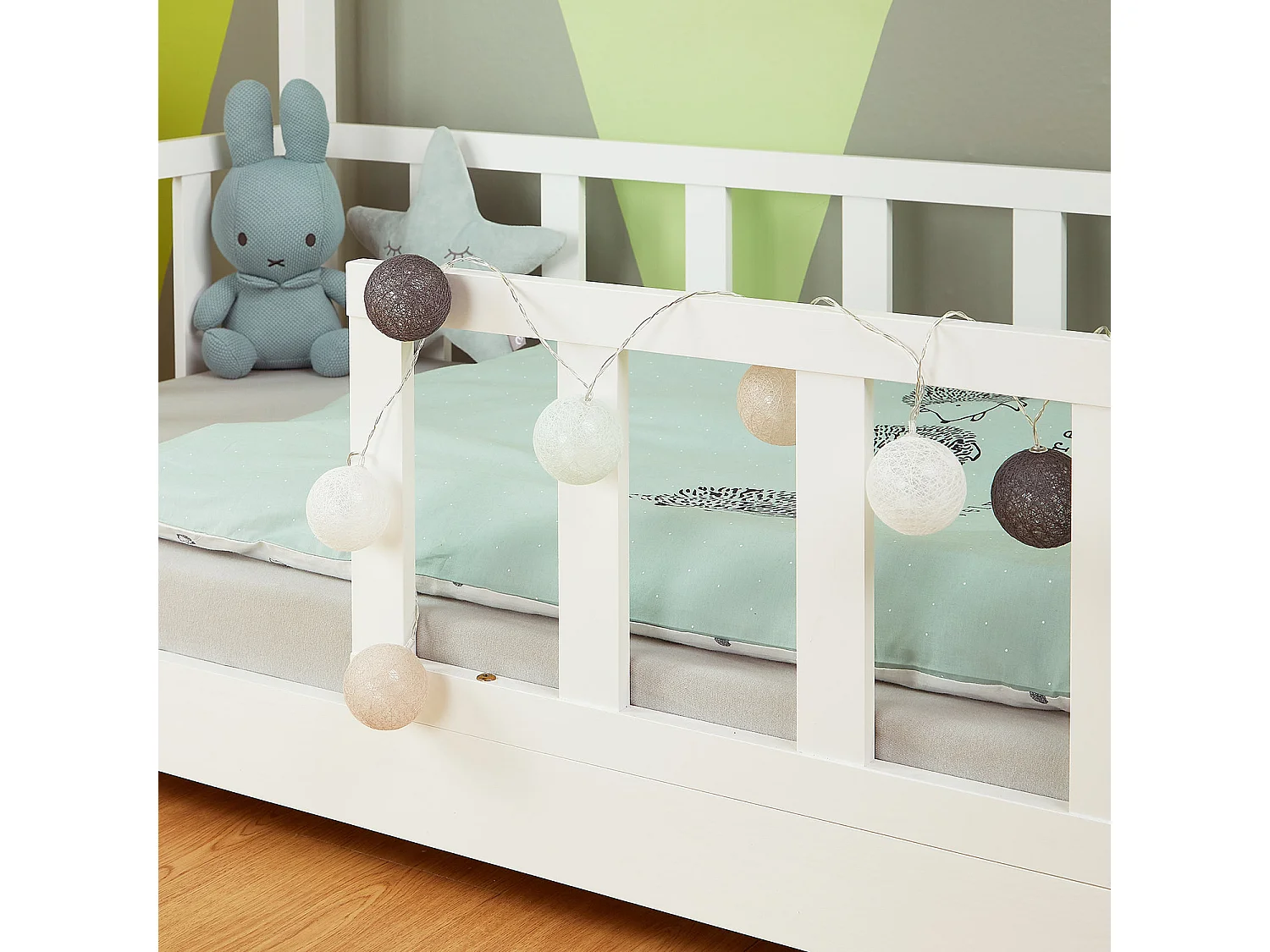 Cama infantil 80x160 cm blanca Montessori
