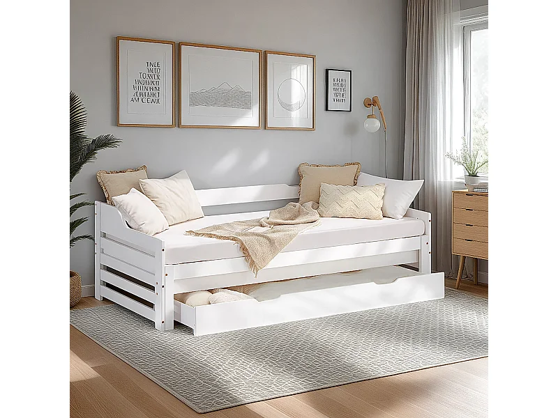 Letto 90x200 cm Bianco