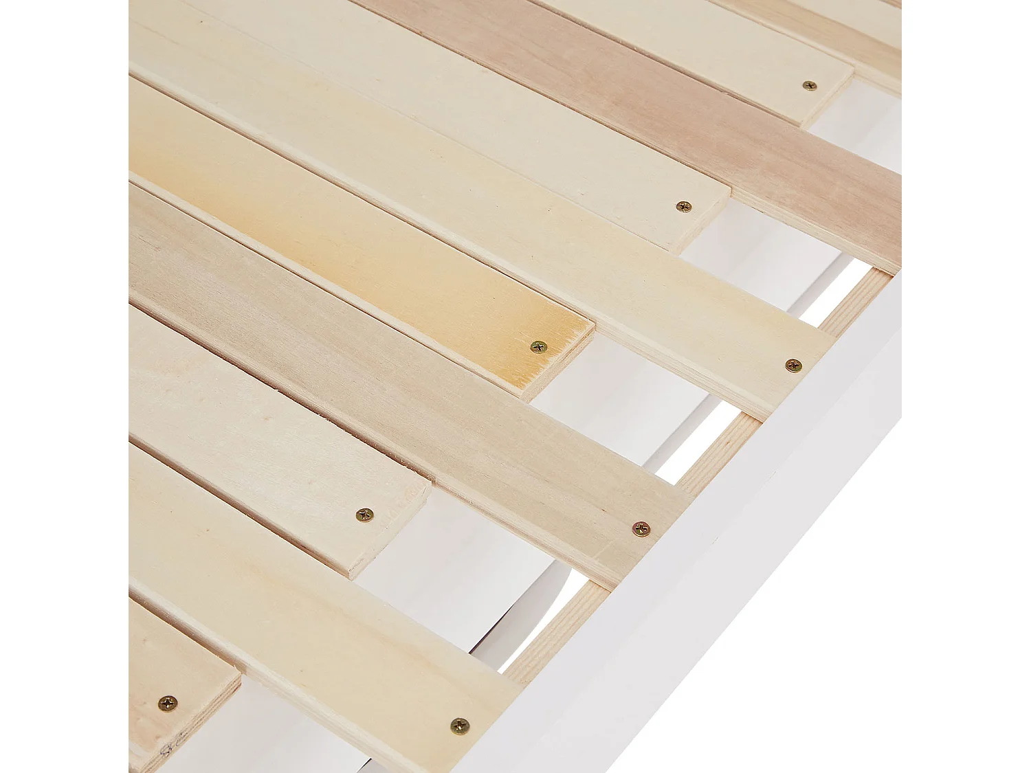 Lit enfant en bois avec tiroir, 90x200 cm, blanc