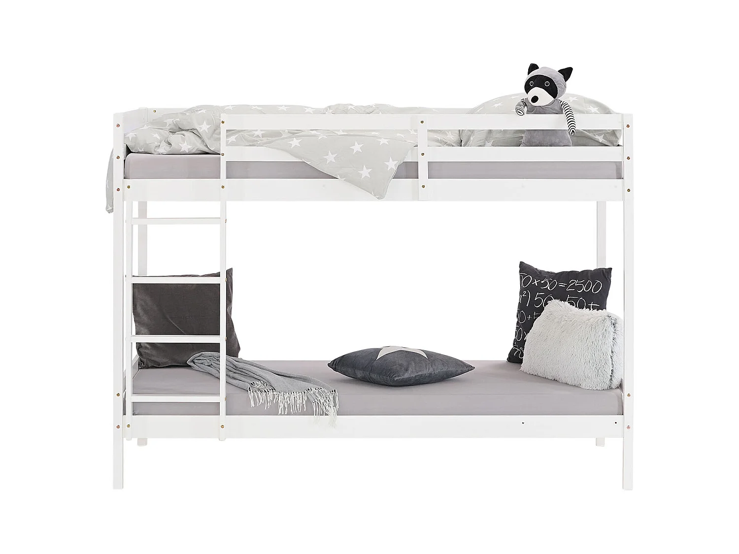 Etagenbett 207x150x97 cm weiß 3FT Holz Kinderbett Hochbett Massiv Kiefer Hochbett