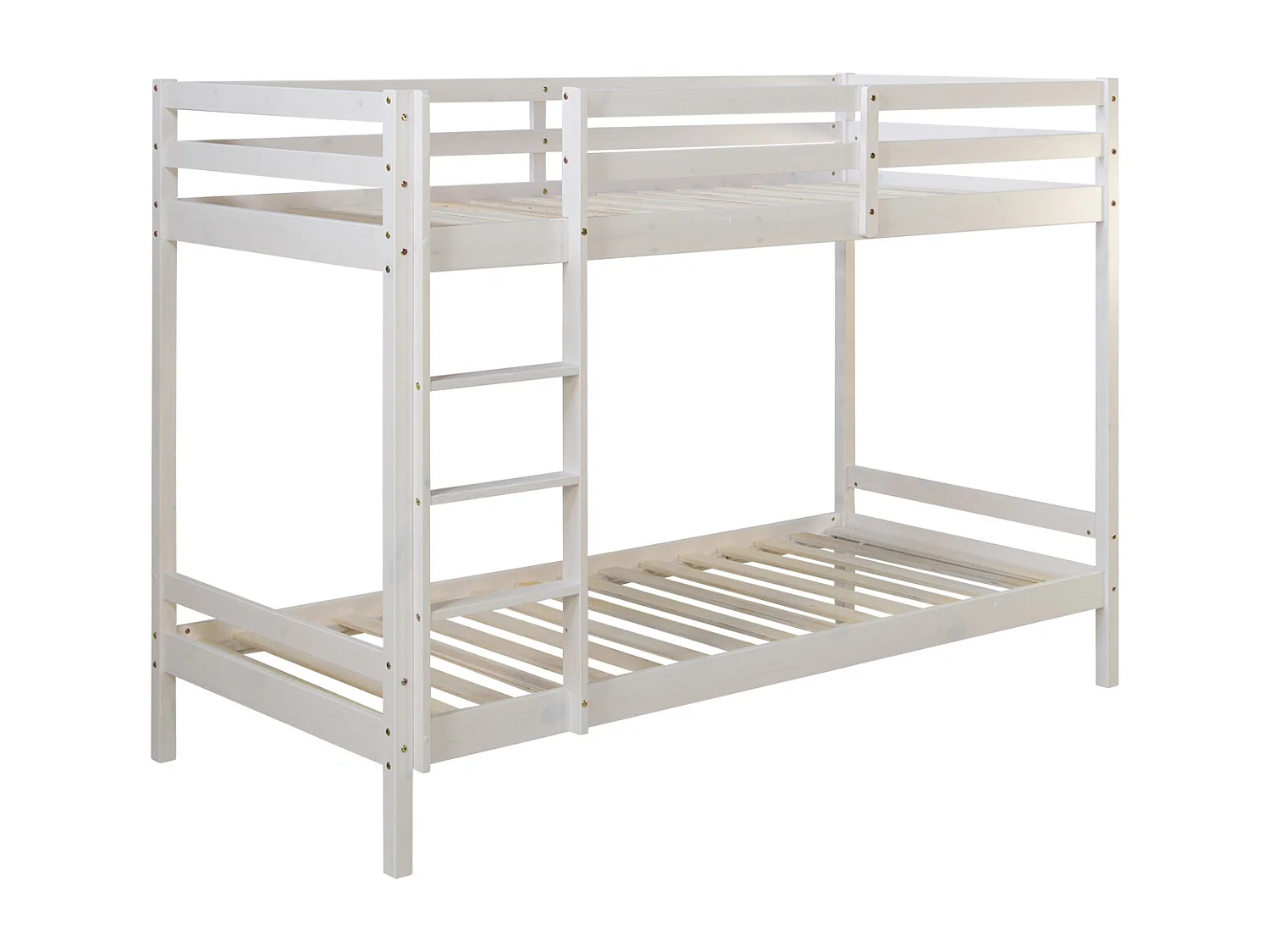 Stapelbed 207x150x97 cm wit 3FT Houten kinderbed Hoge slaapplek massief dennenhouten loft