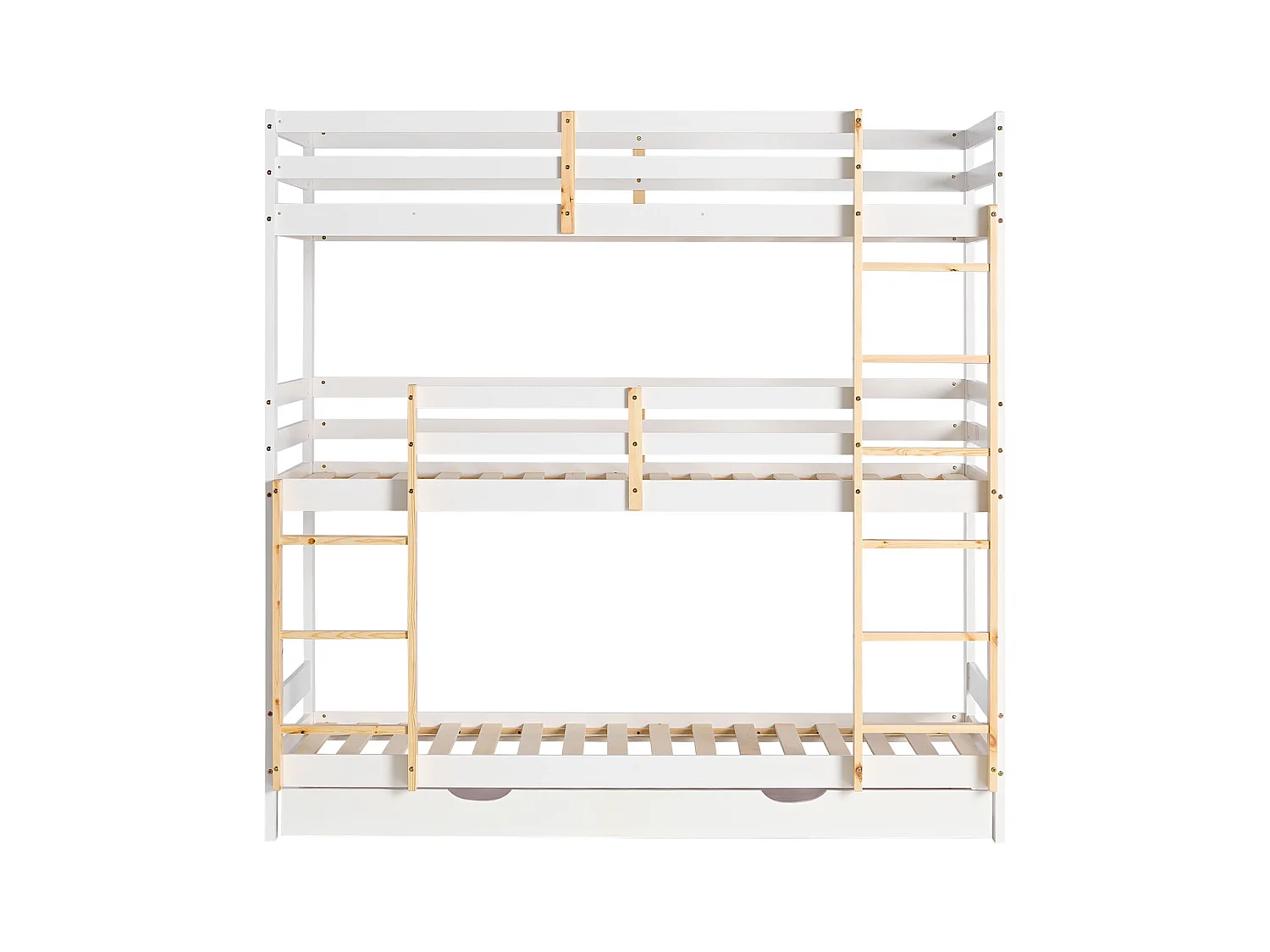 Etagenbett 90x200 cm weiß Kinderbett