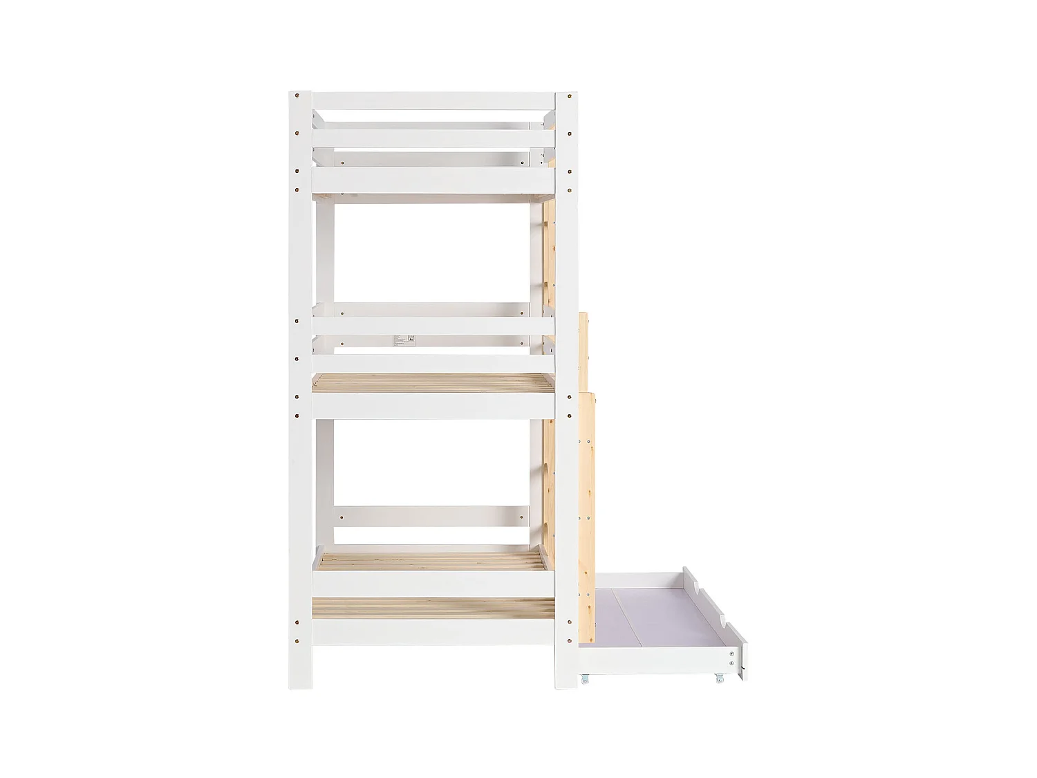 Etagenbett 90x200 cm weiß Kinderbett