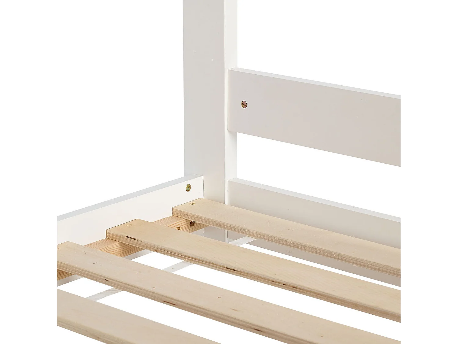 Lit superposé 90x200 cm blanc Lit enfant