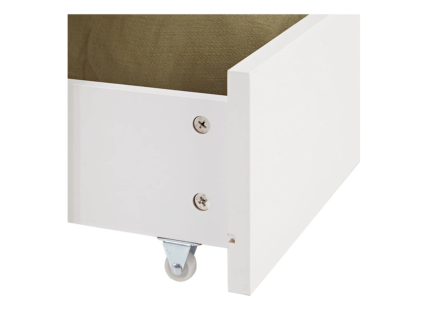 Etagenbett 90x200 cm weiß Massiv Kiefernholz