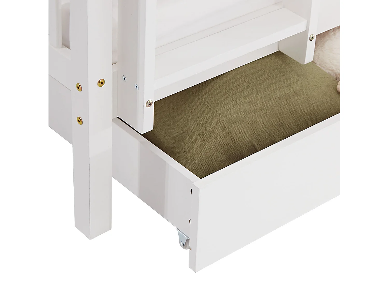 Beliche 90x200 cm branco Madeira Maciça de Pinho