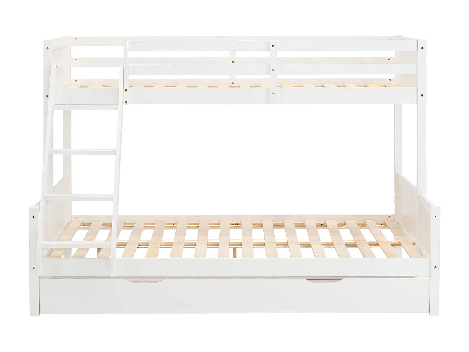 Lit superposé 90x200 et 140x200 cm blanc