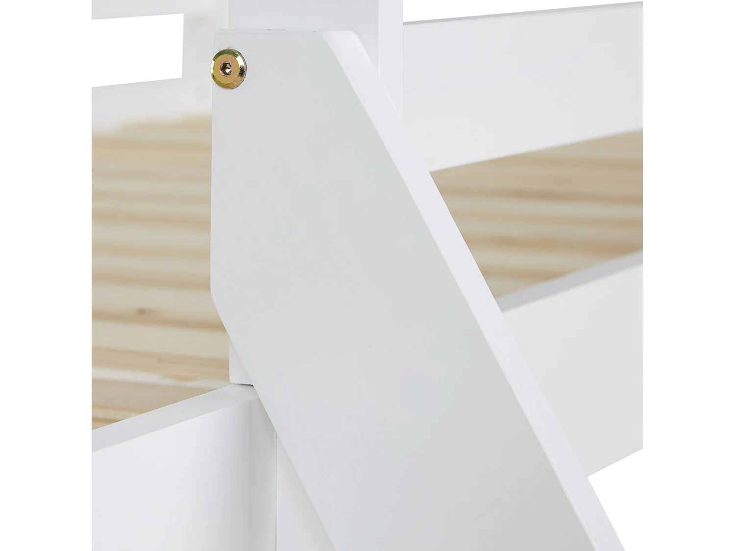 Lit enfant 90x200x140x200 cm blanc