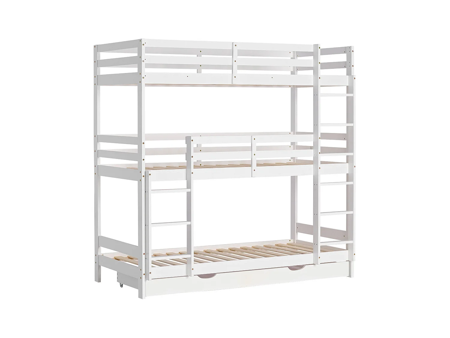 Kinderbett 90x200 cm weiß