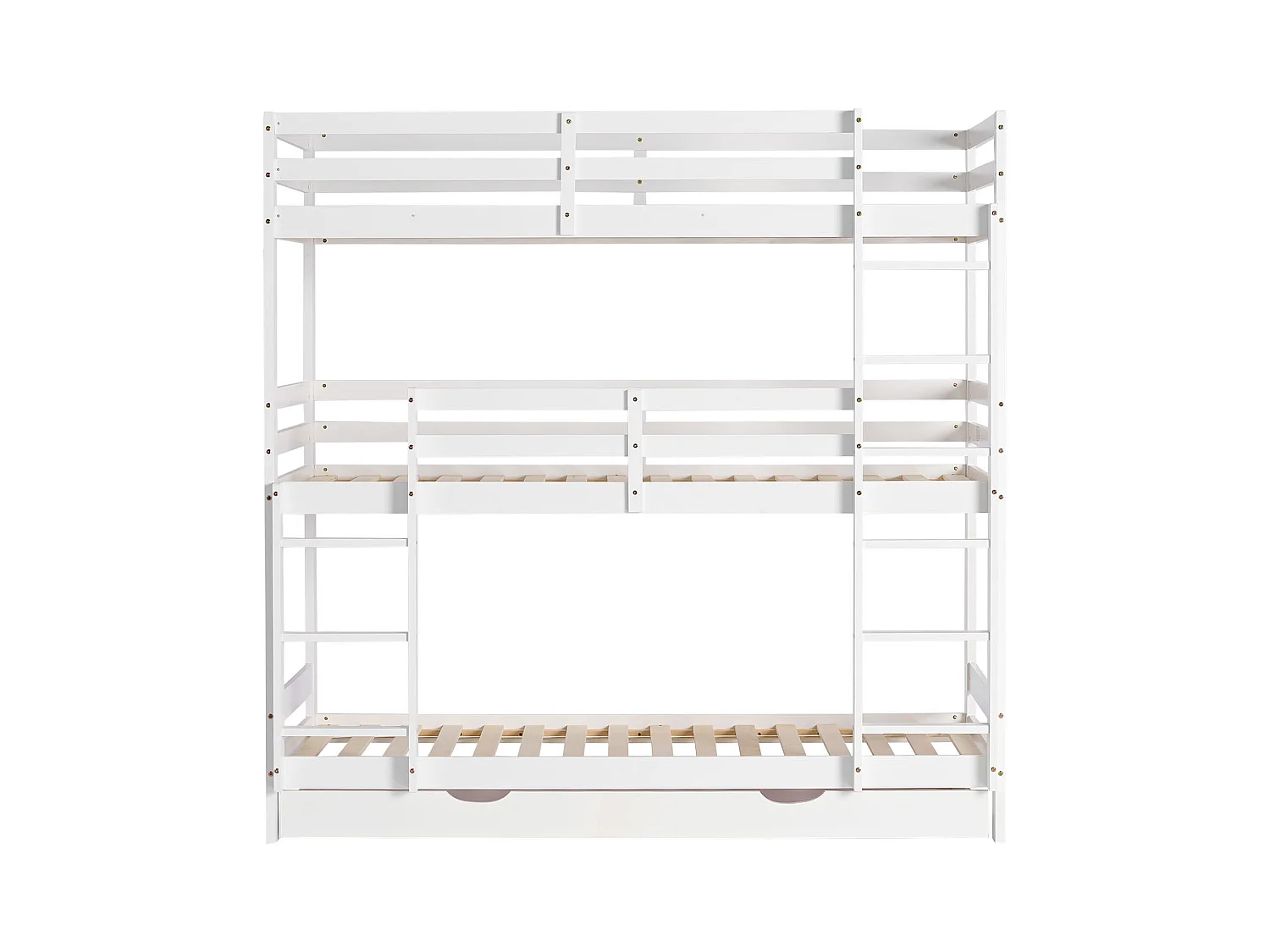 Kinderbett 90x200 cm weiß