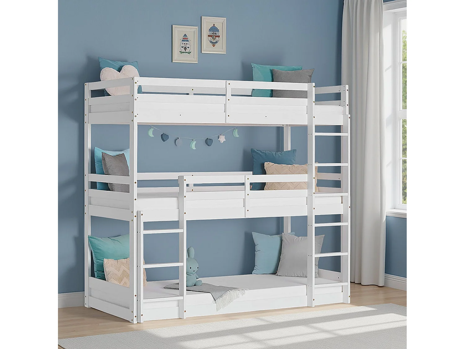 Kinderbed 90x200 cm wit