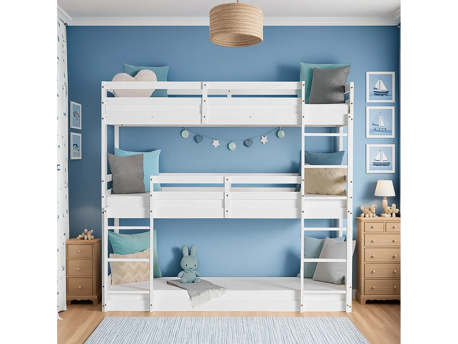 Kinderbed 90x200 cm wit