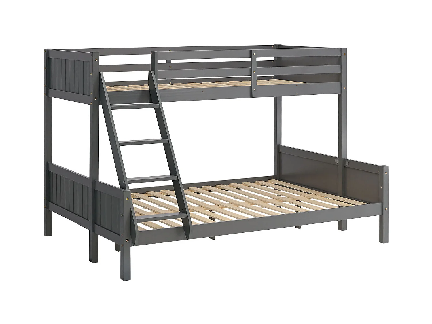 Etagenbett 90x200x140x200 cm grau