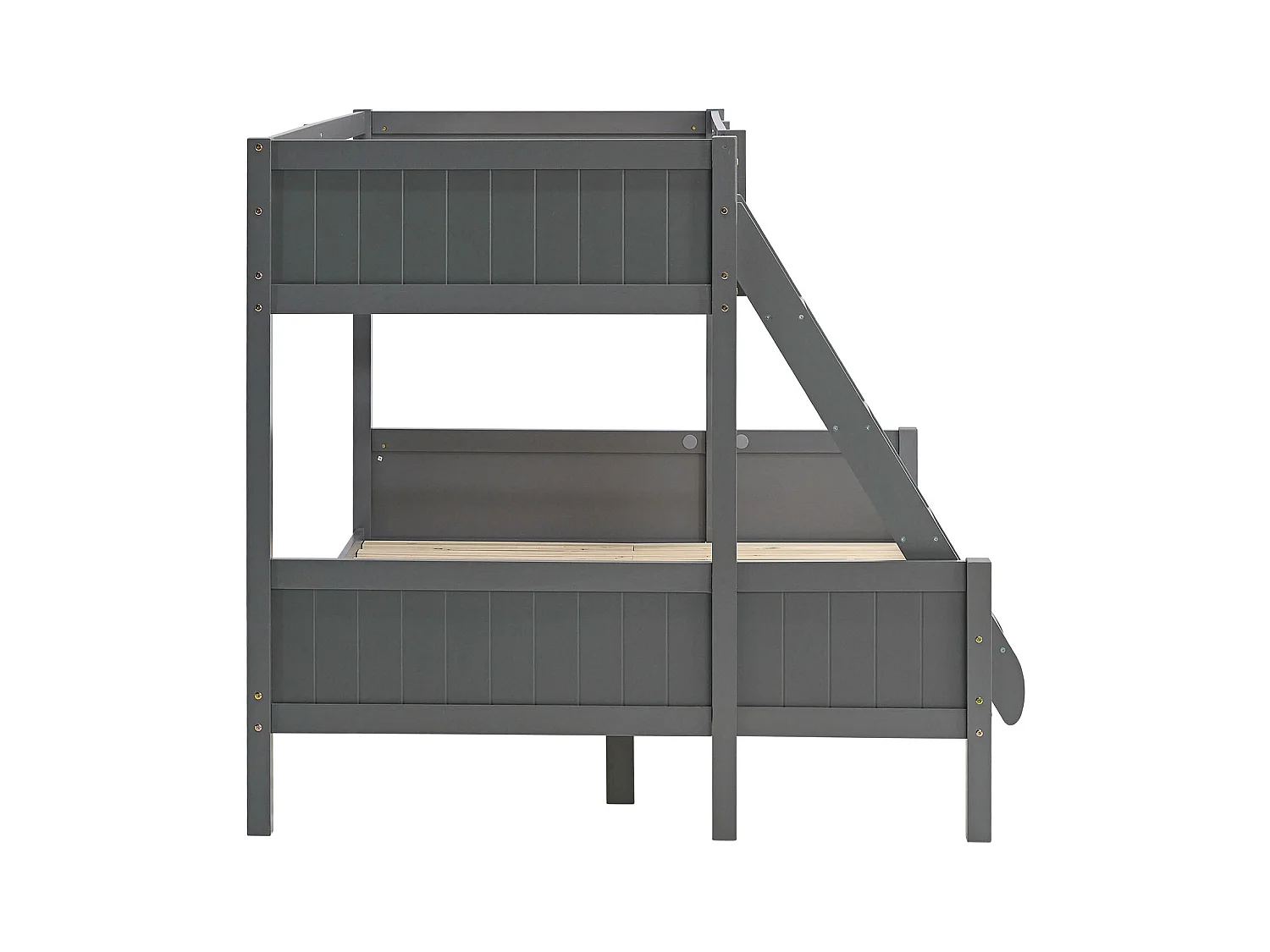 Etagenbett 90x200x140x200 cm grau