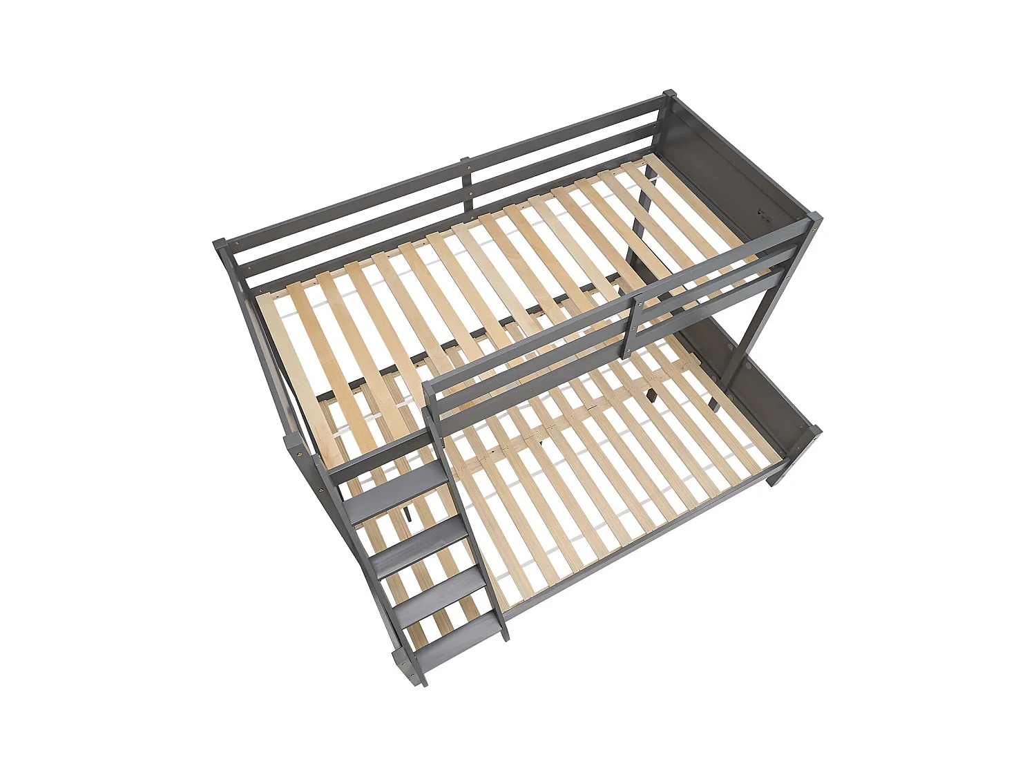 Etagenbett 90x200x140x200 cm grau