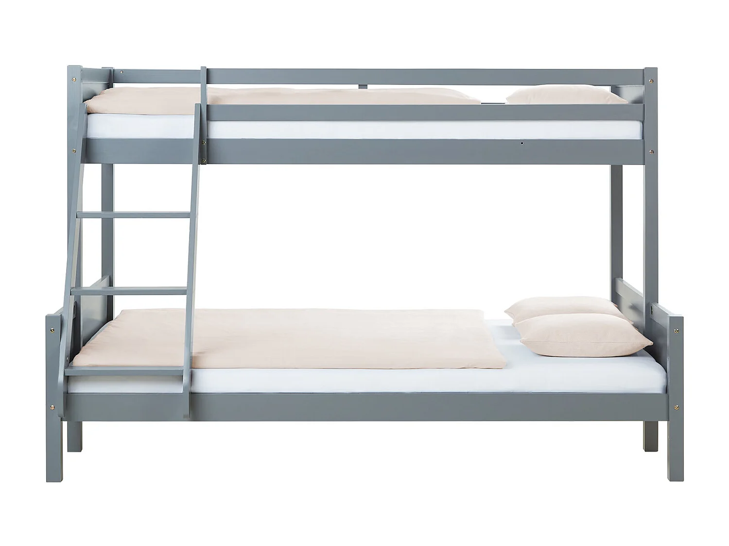 Lit superposé 90x200x140x200 cm gris