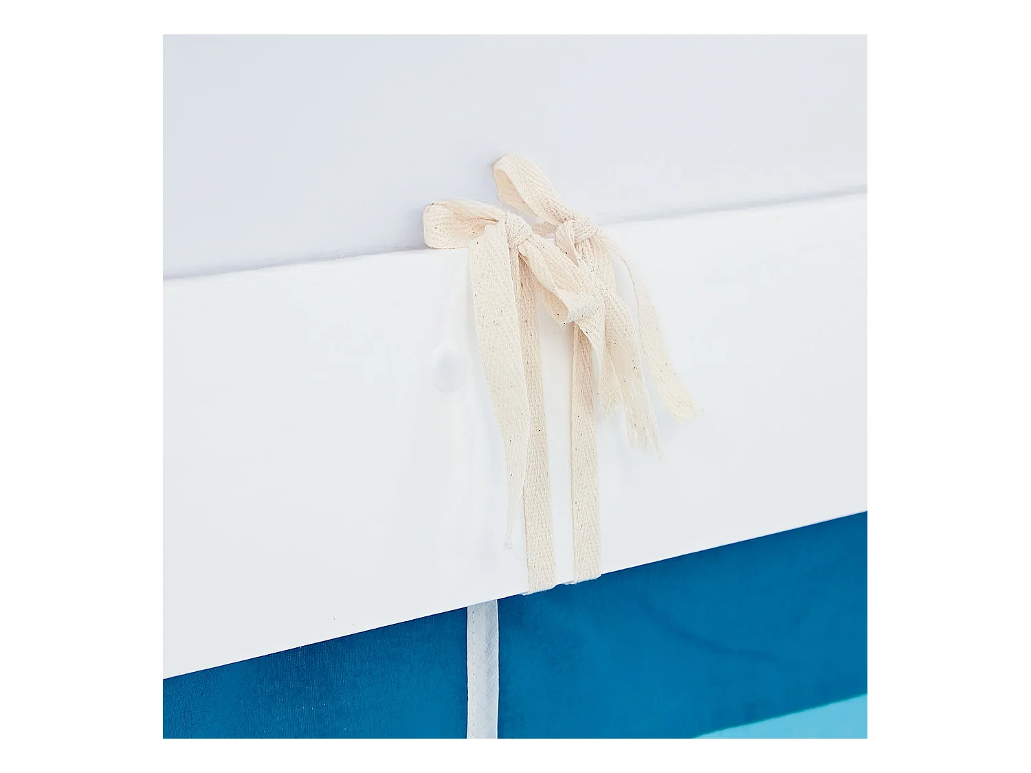 Lit mezzanine pour enfants 90x200 cm blanc