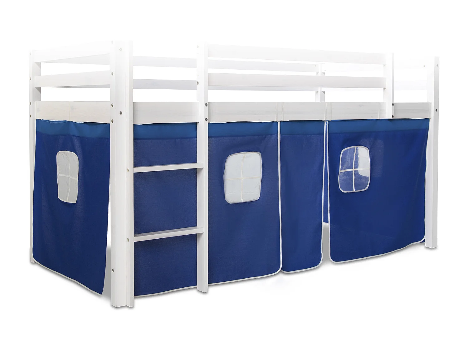 Bettvorhang 90x200x75 cm blau