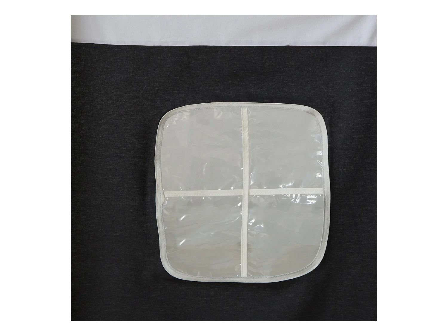 Bettvorhang 90x200x75 cm schwarz