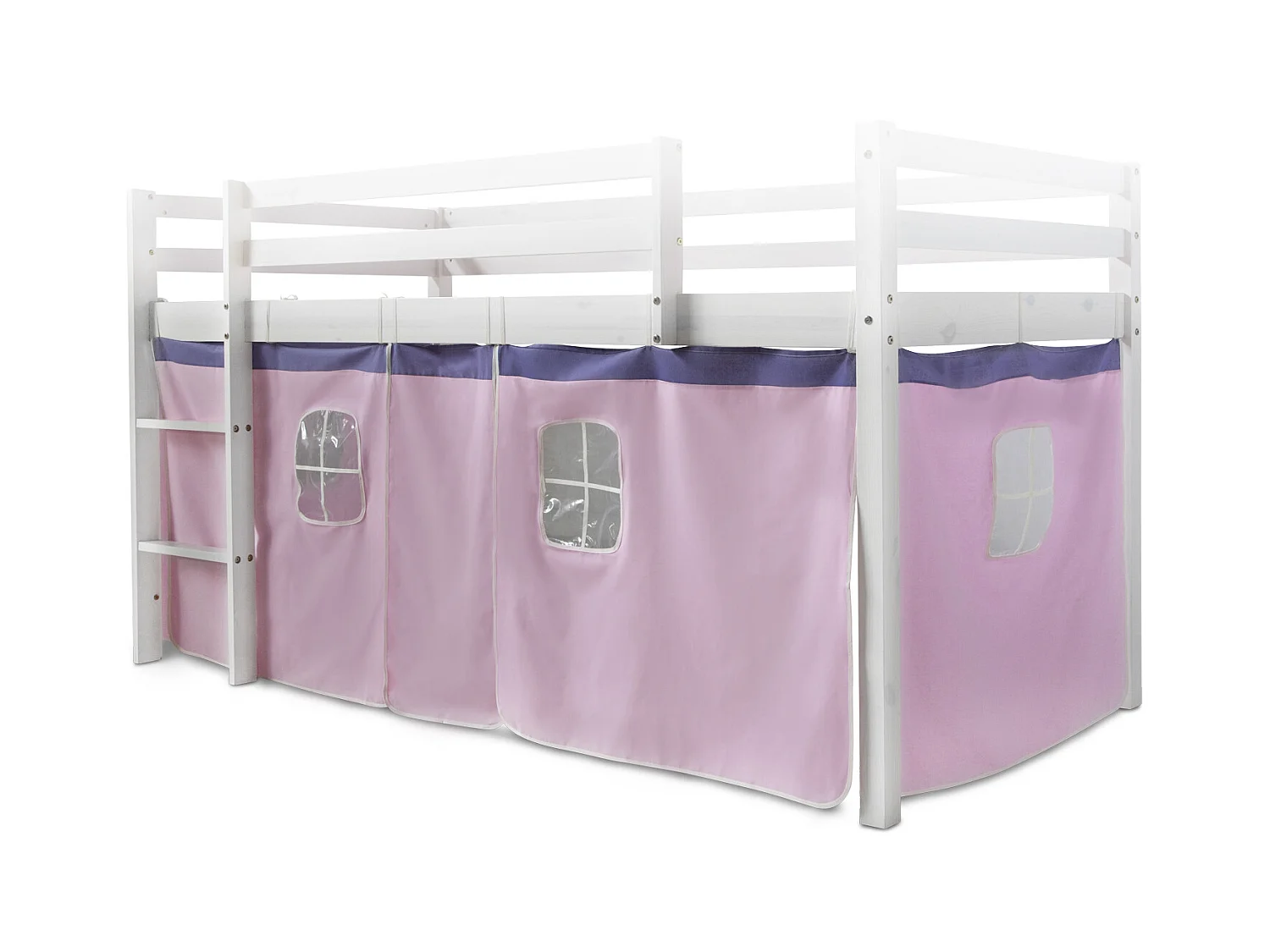 Bettvorhang 90x200x75 cm Rosa