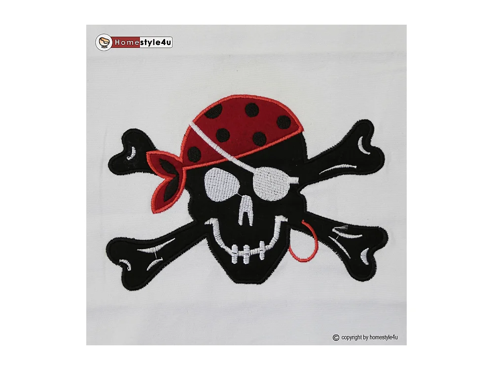 Kinder-Etagenbett 208x110x97 cm weiß Pirat