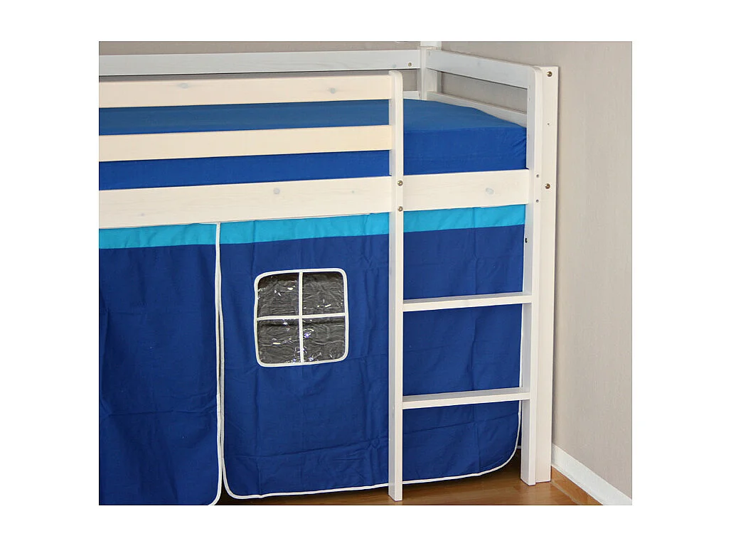 Kinder-Etagenbett 208x110x97 cm weiß blau
