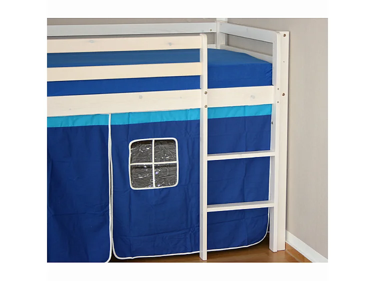Children bunk bed 208x110x97 cm white blue