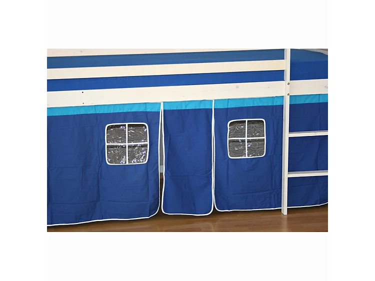 Children bunk bed 208x110x97 cm white blue