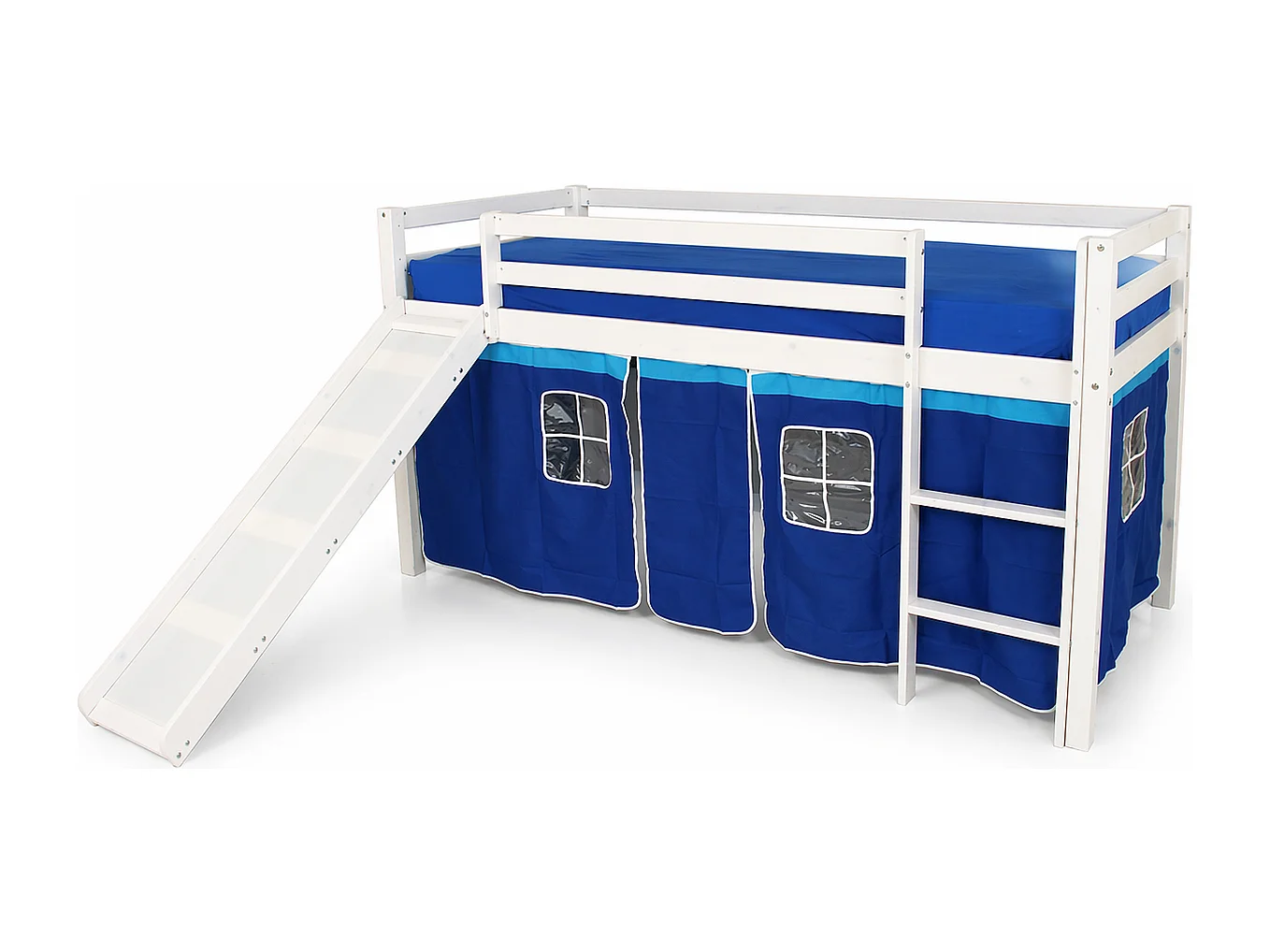 Children bunk bed 208x110x97 cm white blue