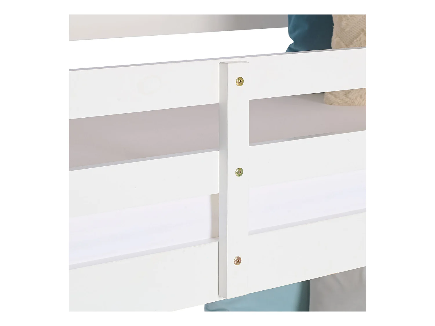 Etagenbett 205x203x103 cm weiß dreifach