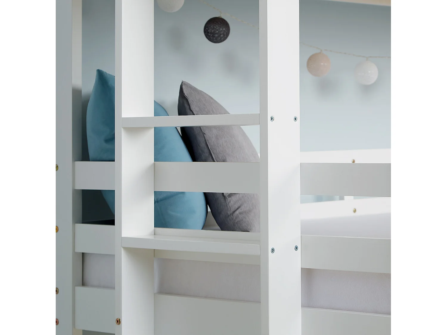 Stapelbed 205x203x103 cm wit drievoudig