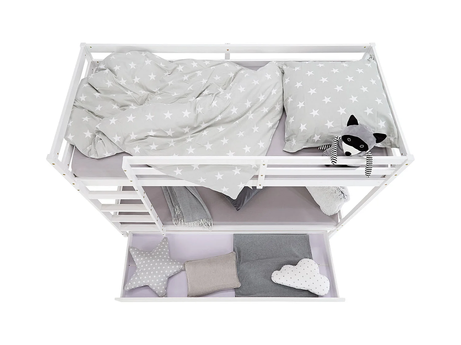 Etagenbett 207x150x97 cm weiß