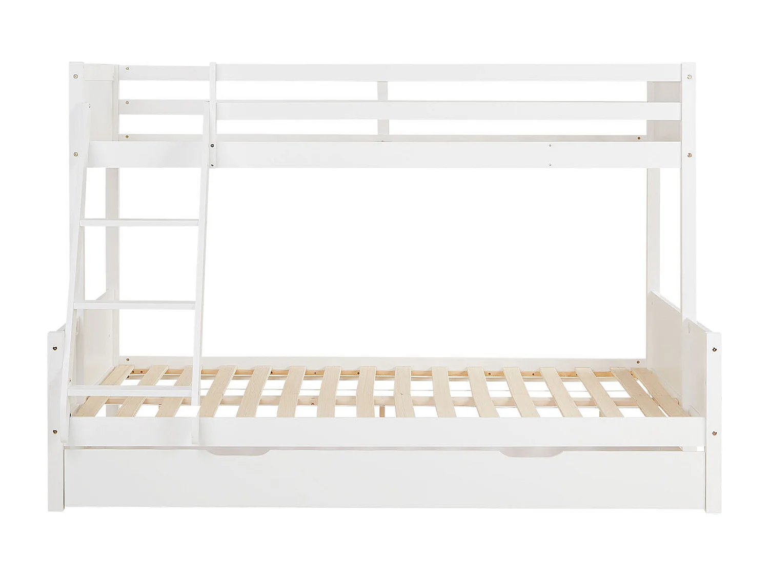 Lit superposé 207x139x146,5 cm lit enfant blanc