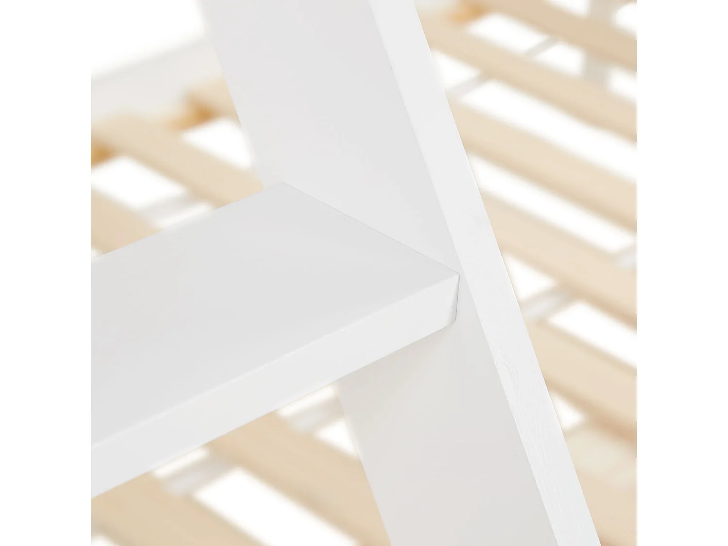 Lit superposé 207x139x146,5 cm lit enfant blanc