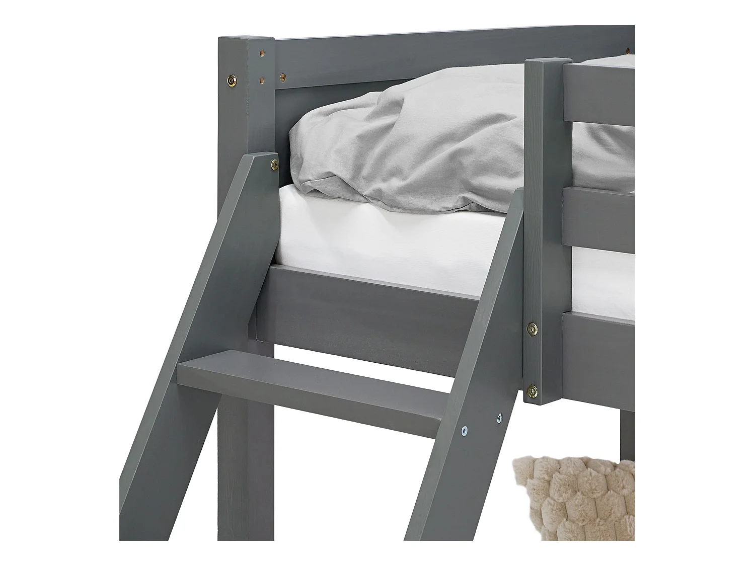 Etagenbett 90x200 cm 140x200 cm Grau