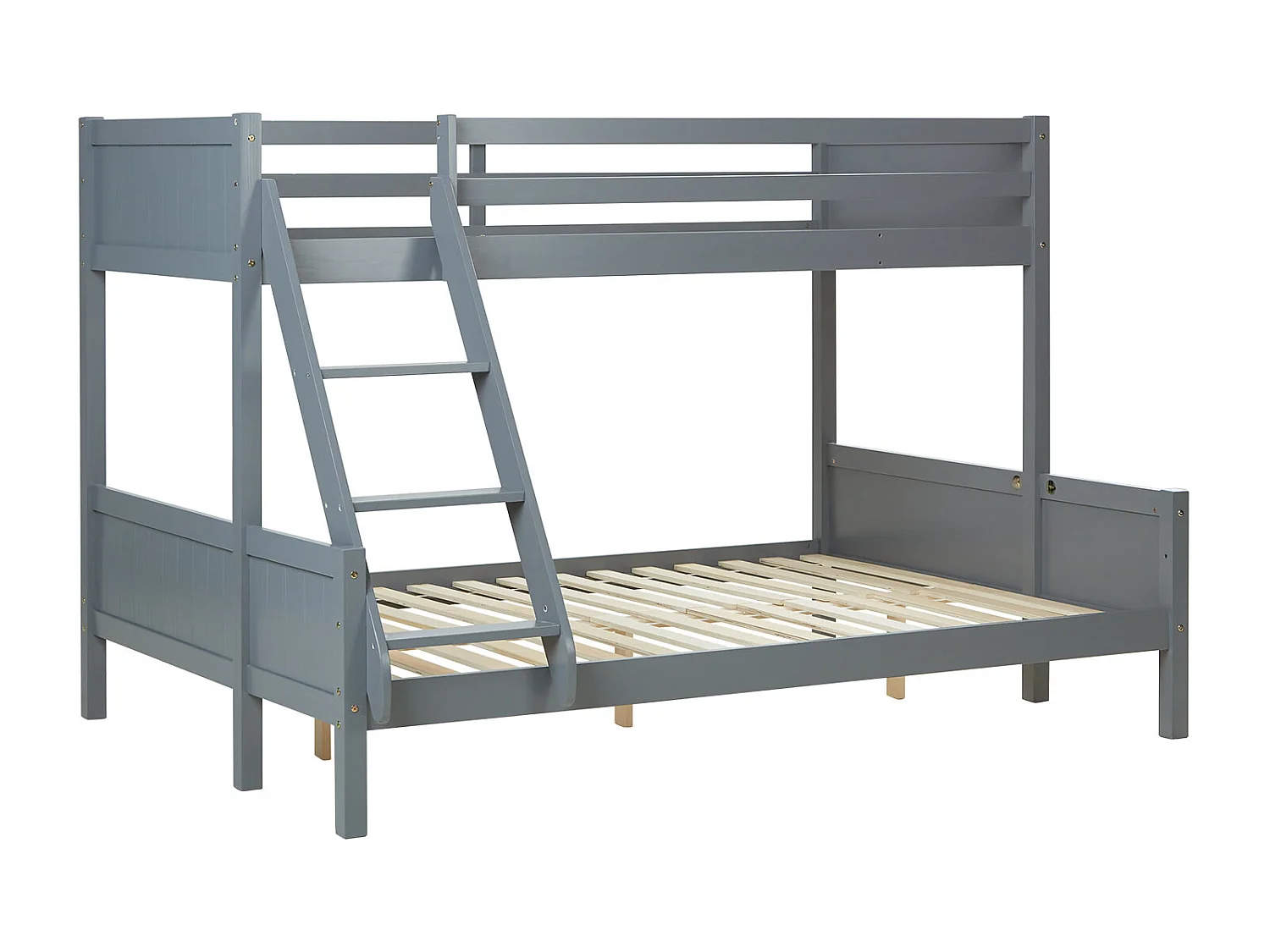 Lit superposé 90x200 cm 140x200 cm Gris