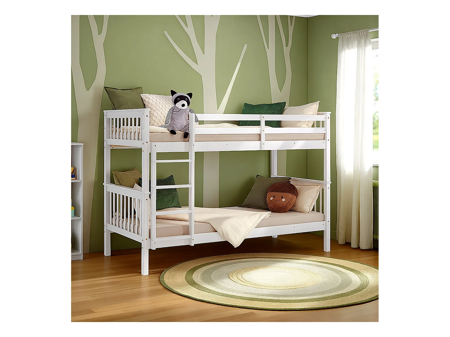 Etagenbett 90x200 cm weiß