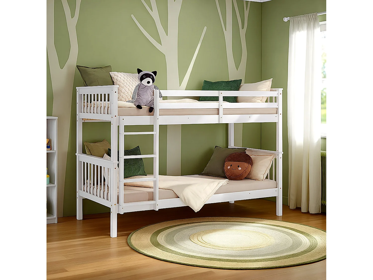 Stapelbed 90x200 cm wit