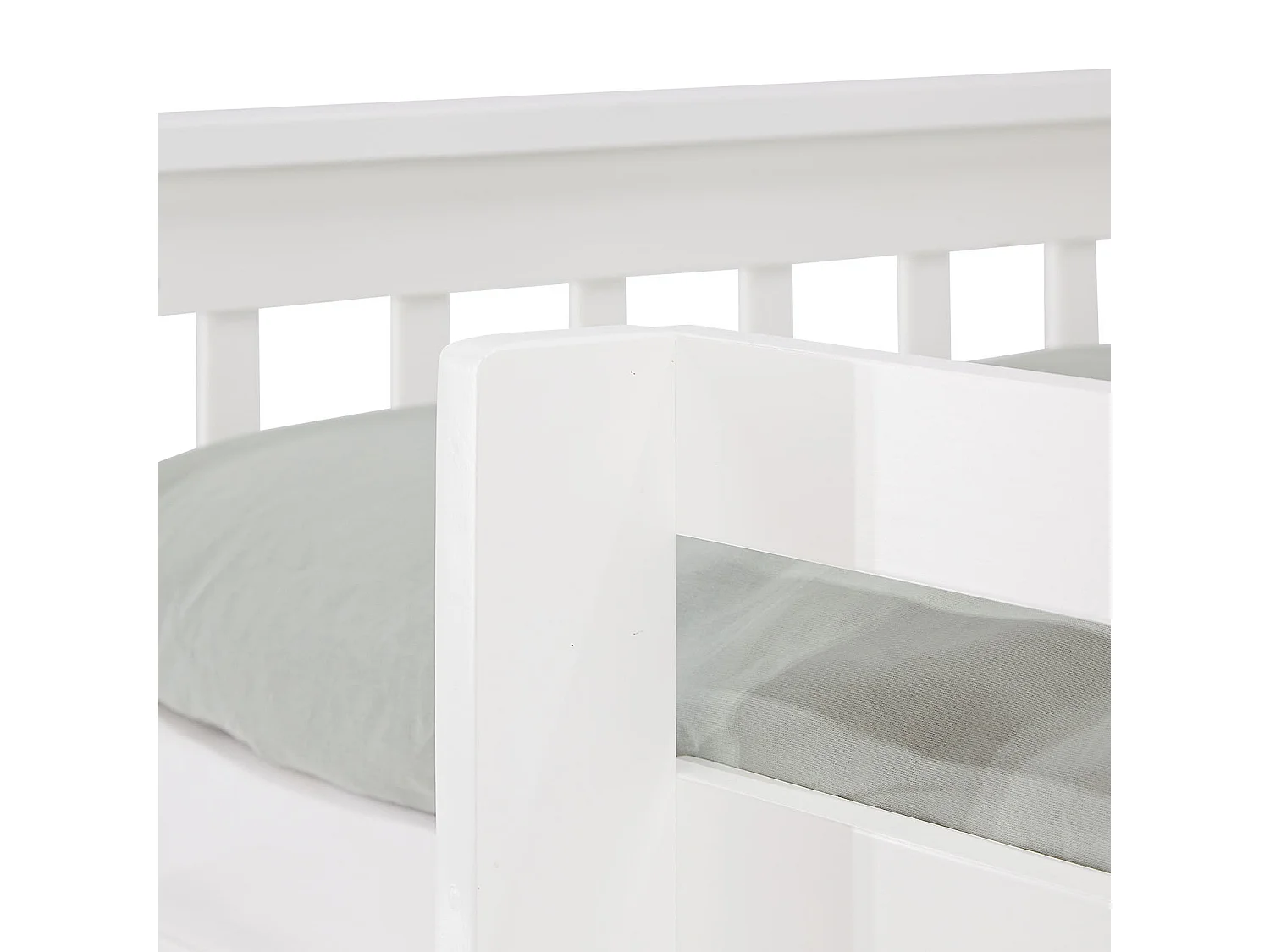 Stapelbed 90x200 cm wit