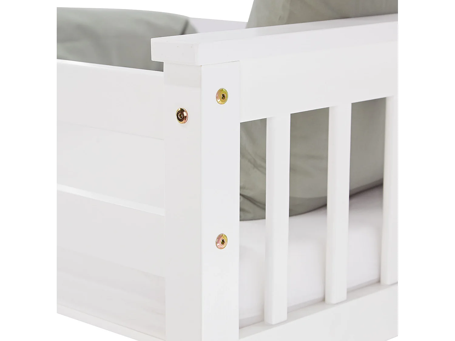 Stapelbed 90x200 cm wit