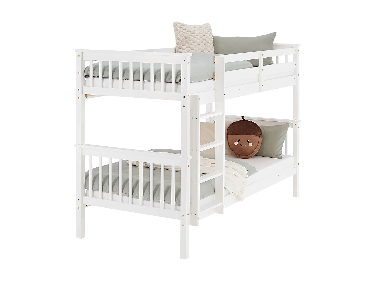 Stapelbed 90x200 cm wit