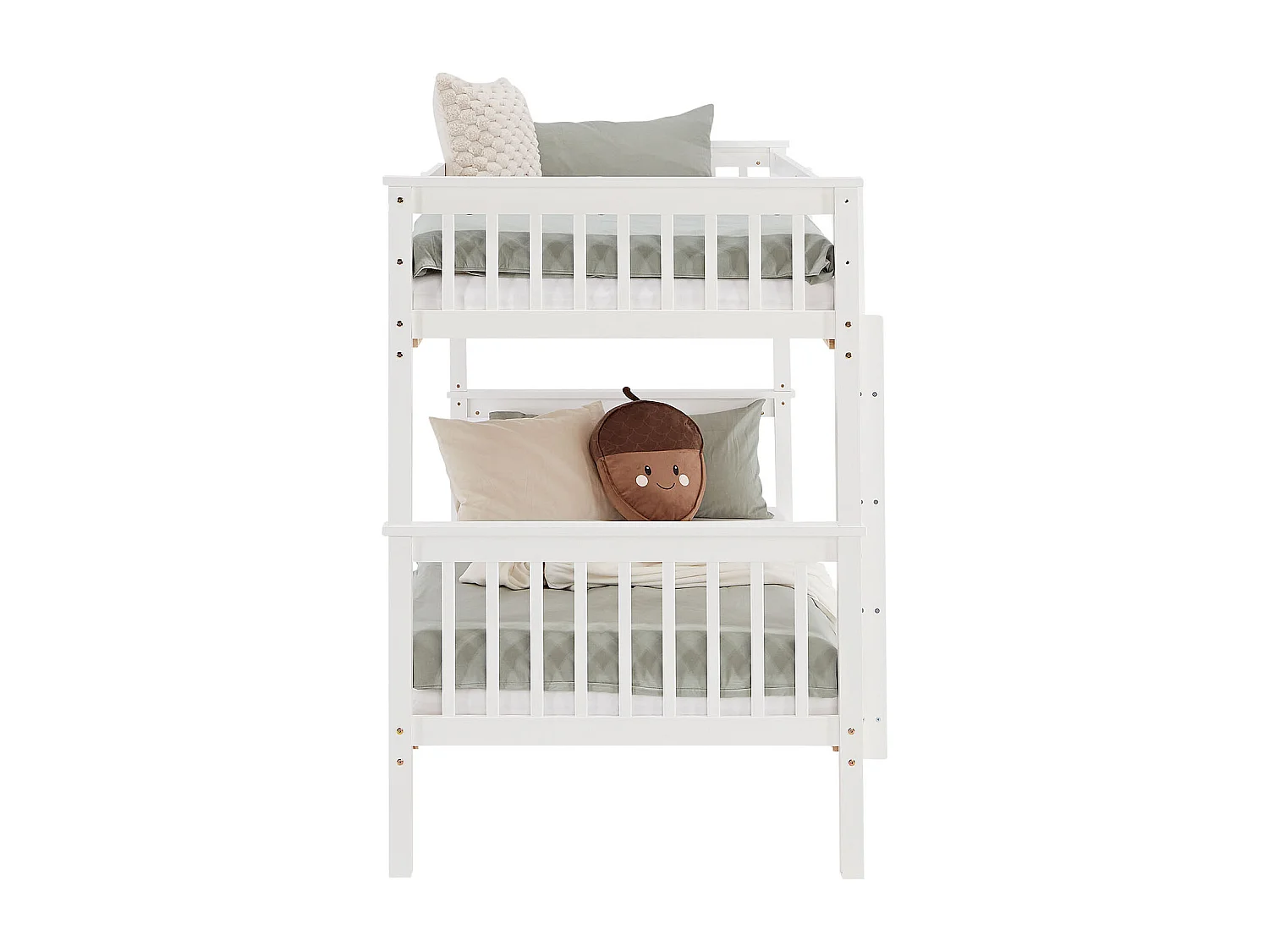 Stapelbed 90x200 cm wit