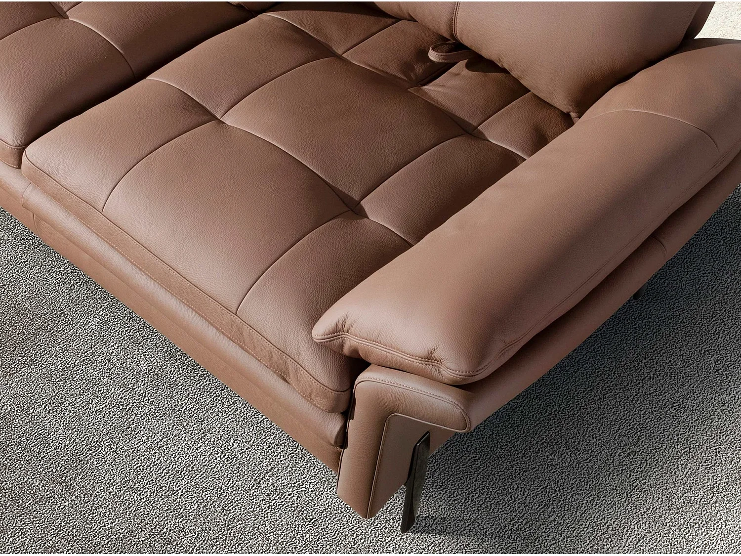 2-Sitzer-Sofa aus braunem Leder 6242 ANGEL CERDA