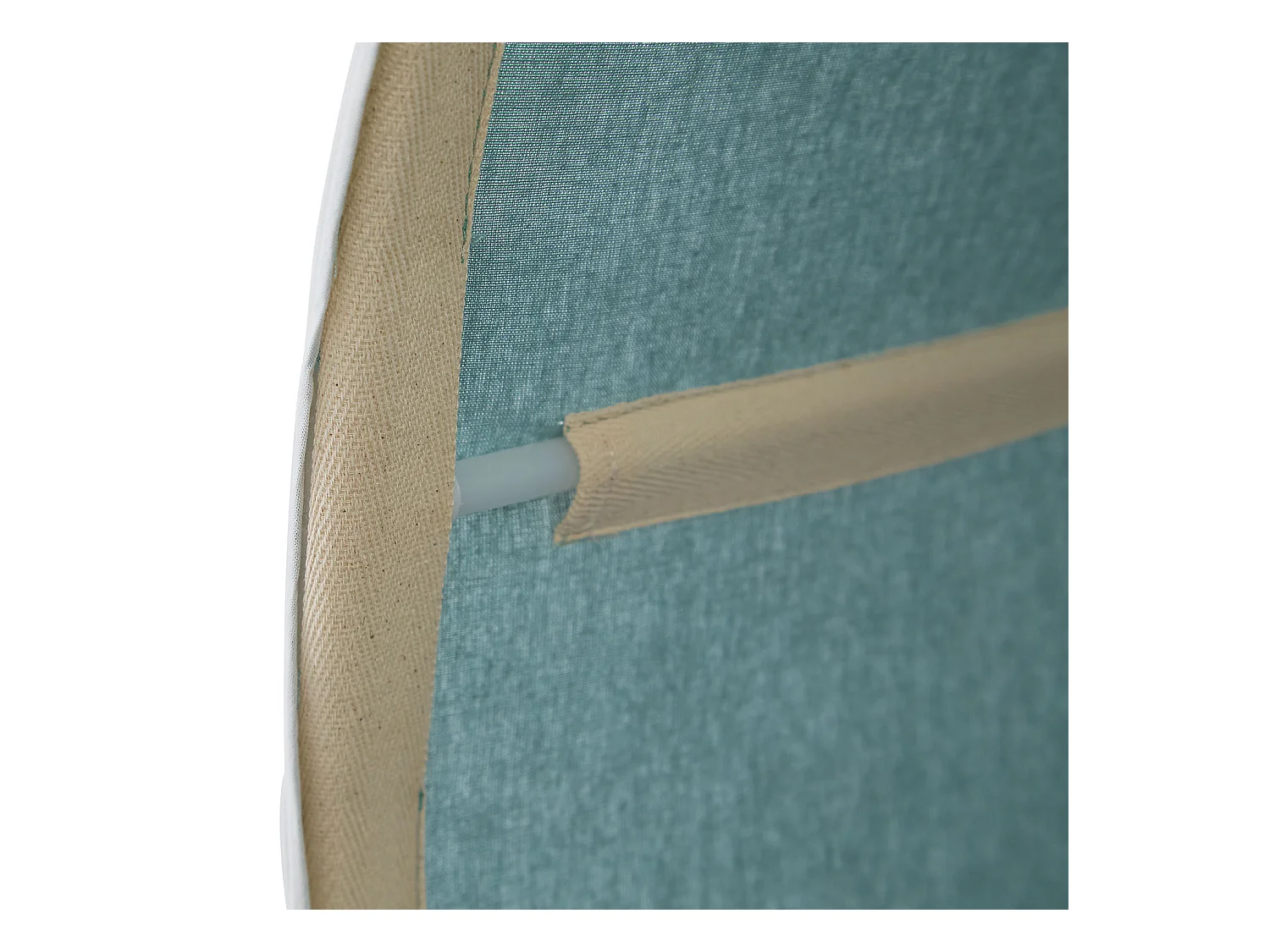 Lit mezzanine pour enfants 90x200 cm blanc avec rideau vert menthe