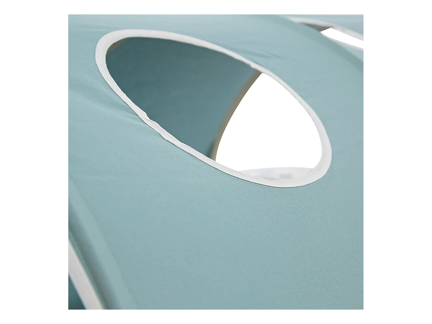 Lit mezzanine pour enfants 90x200 cm blanc avec rideau vert menthe