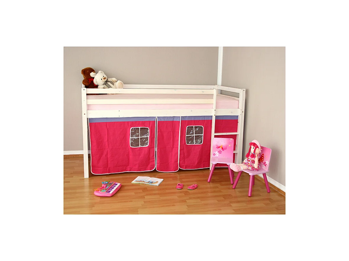 Lit superposé 208x110x97 cm rose